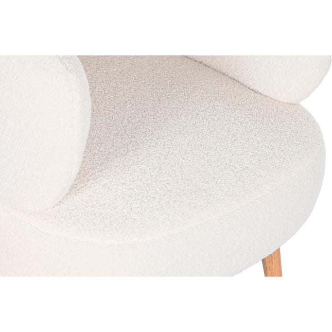 Sitz DKD Home Decor Weiß natürlich Holz 70 x 70 x 80 cm