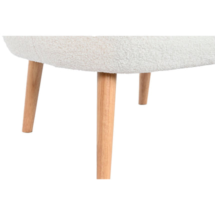 Sitz DKD Home Decor Weiß natürlich Holz 70 x 70 x 80 cm
