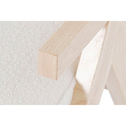 Sitz DKD Home Decor Weiß Polyester Holz 64 x 66 x 79 cm