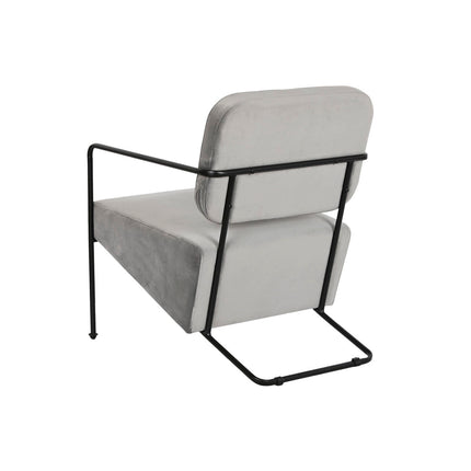 Sitz DKD Home Decor Grau Metall 62 x 76 x 76 cm 55 x 71 x 72 cm
