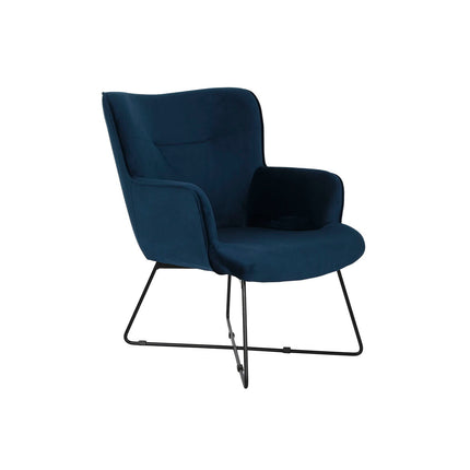 Sitz DKD Home Decor Blau Schwarz Metall 68 x 76 x 90 cm