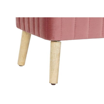 Hocker DKD Home Decor Grau Burgunderrot Gold Tanne 100 x 44 x 47 cm (2 Stück)