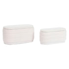 Hocker DKD Home Decor Weiß Holz MDF 90 x 45 x 45 cm