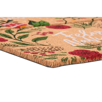Fußmatte DKD Home Decor grün Bunt PVC Kokosnuss Faser 60 x 40 x 1,5 cm (2 Stück)
