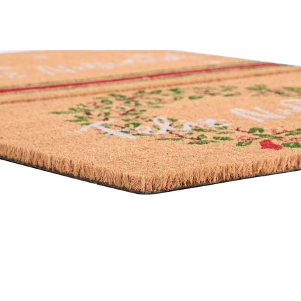 Fußmatte DKD Home Decor Weiß Braun Rot grün PVC Kokosnuss Faser 60 x 40 x 1,5 cm (2 Stück)