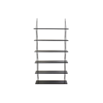 Regal DKD Home Decor Holz Metall Schwarz 60 x 16 x 123 cm