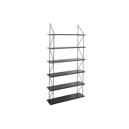 Regal DKD Home Decor Holz Metall Schwarz 60 x 16 x 123 cm