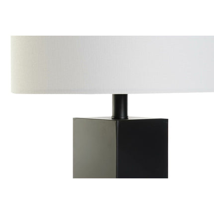 Tischlampe DKD Home Decor Schwarz Gold Metall Weiß 220 V 36 x 36 x 60 cm 50 W