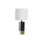 Tischlampe DKD Home Decor Schwarz Gold Metall Weiß 220 V 36 x 36 x 60 cm 50 W