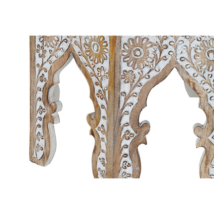 Satz mit 2 Tischen DKD Home Decor natürlich Mango-Holz 75 x 75 x 45 cm