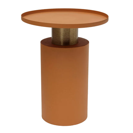Beistelltisch DKD Home Decor Orange Magenta Gold Eisen 36 x 36 x 46 cm (2 Stück)