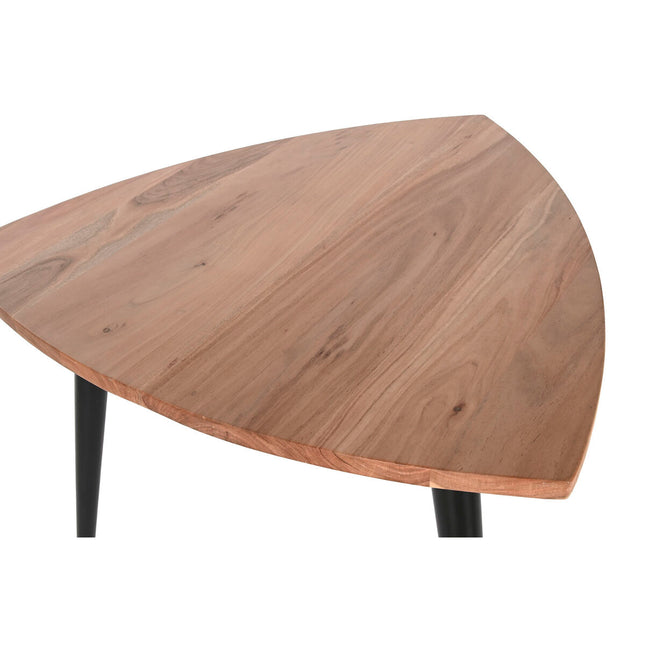 Tischdekoration DKD Home Decor Metall Akazienholz 90 x 90 x 76 cm