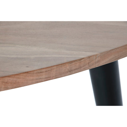 Tischdekoration DKD Home Decor Metall Akazienholz 90 x 90 x 76 cm