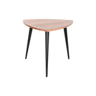 Tischdekoration DKD Home Decor Metall Akazienholz 90 x 90 x 76 cm