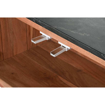 TV-Möbel DKD Home Decor Braun Schwarz natürlich Marmor Akazienholz 145 x 45 x 60 cm