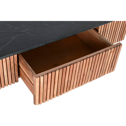 Tischdekoration DKD Home Decor Marmor Akazienholz 115 x 65 x 45 cm