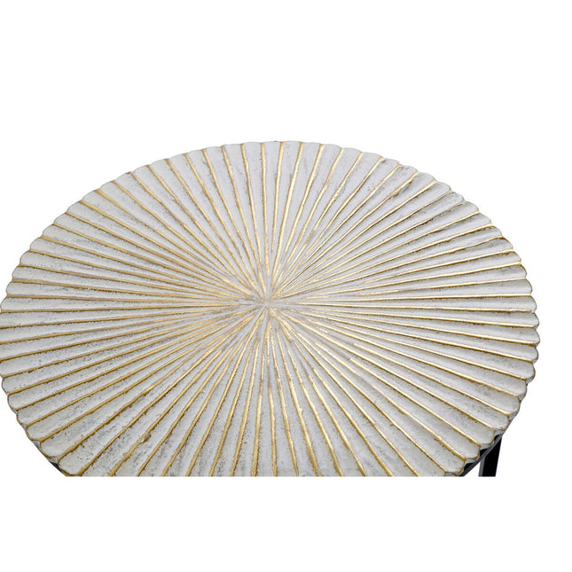 Satz mit 2 Tischen DKD Home Decor Aluminium 49 x 49 x 58 cm