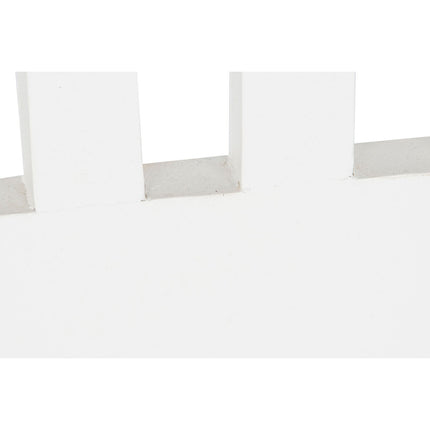 Kopfende des Betts DKD Home Decor Weiß Braun Akazienholz Mango-Holz 165 x 3 x 135 cm