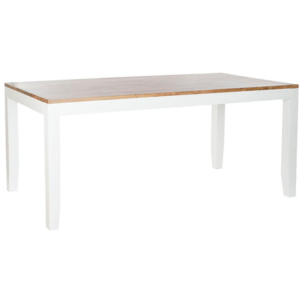 Esstisch DKD Home Decor Weiß Braun Akazienholz Mango-Holz 200 x 100 x 80 cm