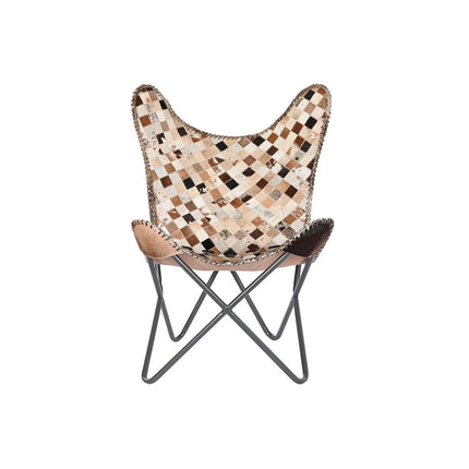 Sessel DKD Home Decor Beige Camel Eisen 70 x 70 x 90 cm