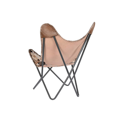 Sessel DKD Home Decor Beige Camel Eisen 70 x 70 x 90 cm