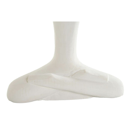 Deko-Figur DKD Home Decor Weiß natürlich Orientalisch Yoga 25 x 8 x 36 cm (2 Stück)