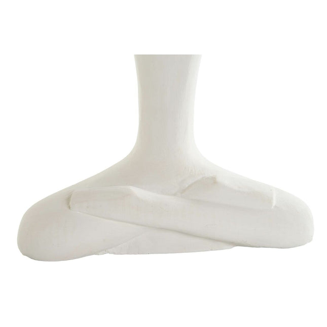 Deko-Figur DKD Home Decor Weiß natürlich Orientalisch Yoga 25 x 8 x 36 cm (2 Stück)