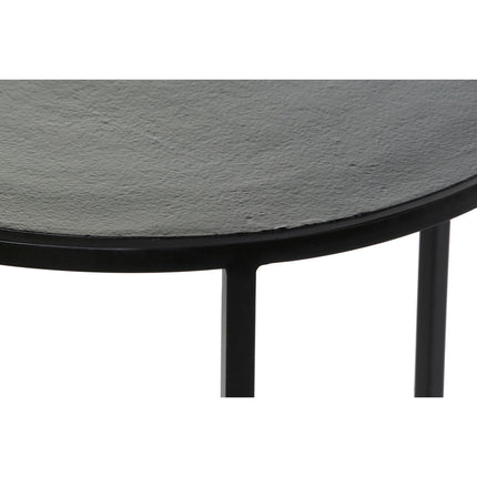Satz mit 2 Tischen DKD Home Decor Schwarz Metall Aluminium 46 x 46 x 58 cm