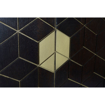 Anrichte DKD Home Decor Schwarz Metall Akazienholz 160 x 40 x 90 cm