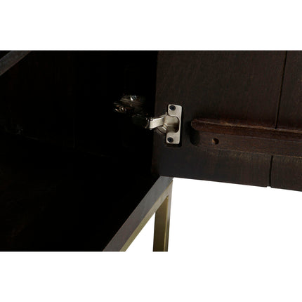 Anrichte DKD Home Decor Schwarz Metall Akazienholz 160 x 40 x 90 cm