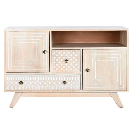 Anrichte DKD Home Decor Weiß natürlich Mango-Holz 115 x 42 x 75 cm