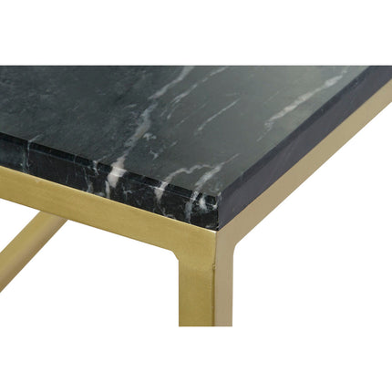 Set mit 3 Tischen DKD Home Decor 50 x 35 x 60 cm Schwarz Gold Marmor Eisen