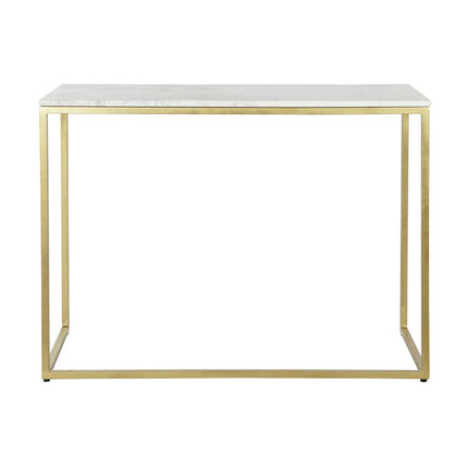 Konsole DKD Home Decor 100 x 40 x 77 cm Gold Weiß Marmor Eisen