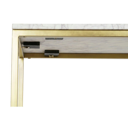Konsole DKD Home Decor 100 x 40 x 77 cm Gold Weiß Marmor Eisen