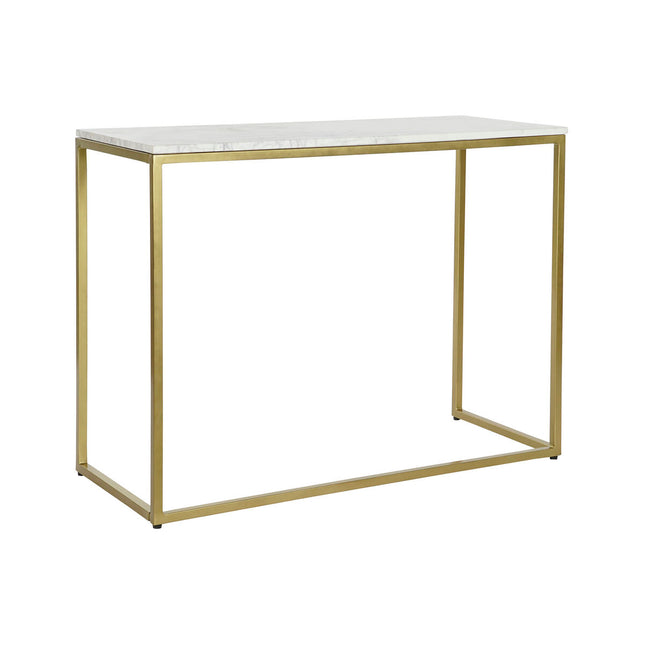 Konsole DKD Home Decor 100 x 40 x 77 cm Gold Weiß Marmor Eisen