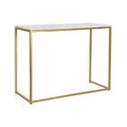 Konsole DKD Home Decor 100 x 40 x 77 cm Gold Weiß Marmor Eisen