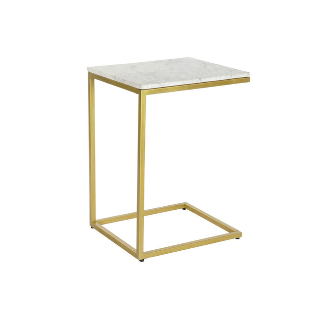Beistelltisch DKD Home Decor 40 x 46 x 65 cm Gold Weiß Marmor Eisen