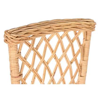 Stuhl DKD Home Decor Weiß natürlich Rattan 45 x 55 x 85 cm
