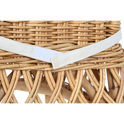Stuhl DKD Home Decor Weiß natürlich Rattan 45 x 55 x 85 cm