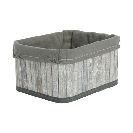 Korb-Set DKD Home Decor Weiß Grau Bambus Holz MDF 51 x 35 x 33 cm