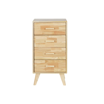 Schubladenschrank DKD Home Decor natürlich Kautschukholz Paulonia-Holz Holz MDF 40 x 30 x 78 cm