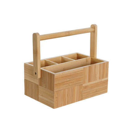 Besteckkasten DKD Home Decor natürlich Bambus 27 x 16,5 x 11,5 cm