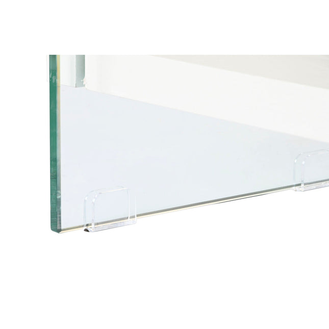 Regal DKD Home Decor Weiß Durchsichtig Kristall Holz MDF 90 x 35 x 180 cm