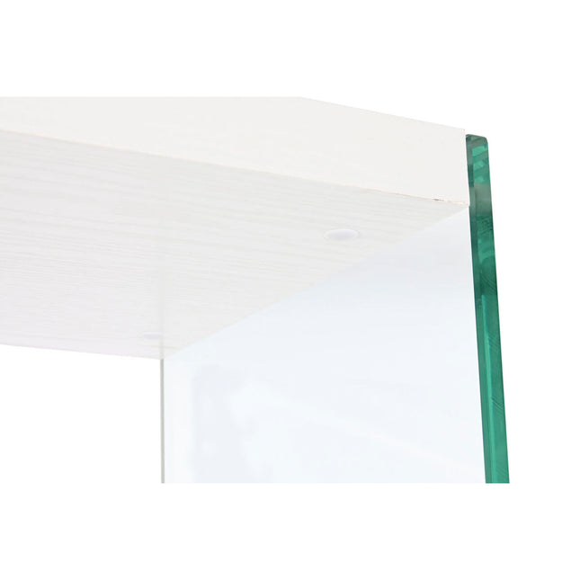 Regal DKD Home Decor Weiß Durchsichtig Kristall Holz MDF 40 x 30 x 180 cm