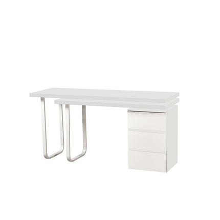 Schreibtisch DKD Home Decor 150 x 120 x 75 cm natürlich Metall Weiß Holz MDF