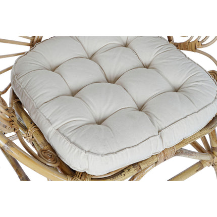 Sessel DKD Home Decor Weiß Braun 75 x 50 x 90 cm