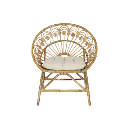 Sessel DKD Home Decor Weiß Braun 75 x 50 x 90 cm