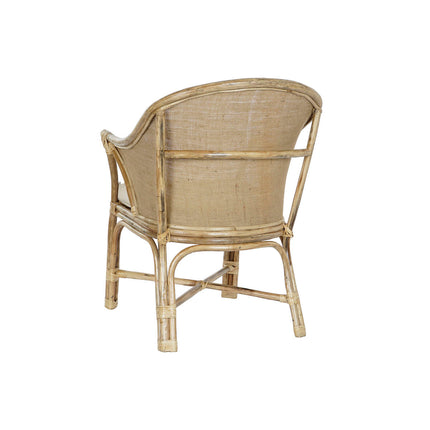 Sessel DKD Home Decor Weiß Braun 66 x 50 x 90 cm