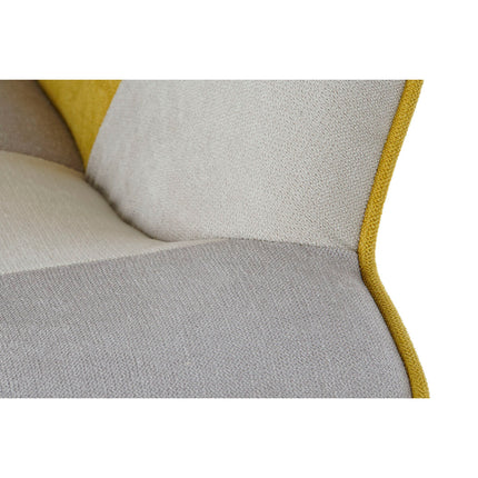 Sessel DKD Home Decor 70 x 73 x 100 cm Beige Gelb Hellgrau