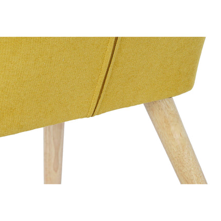 Sessel DKD Home Decor 70 x 73 x 100 cm Beige Gelb Hellgrau